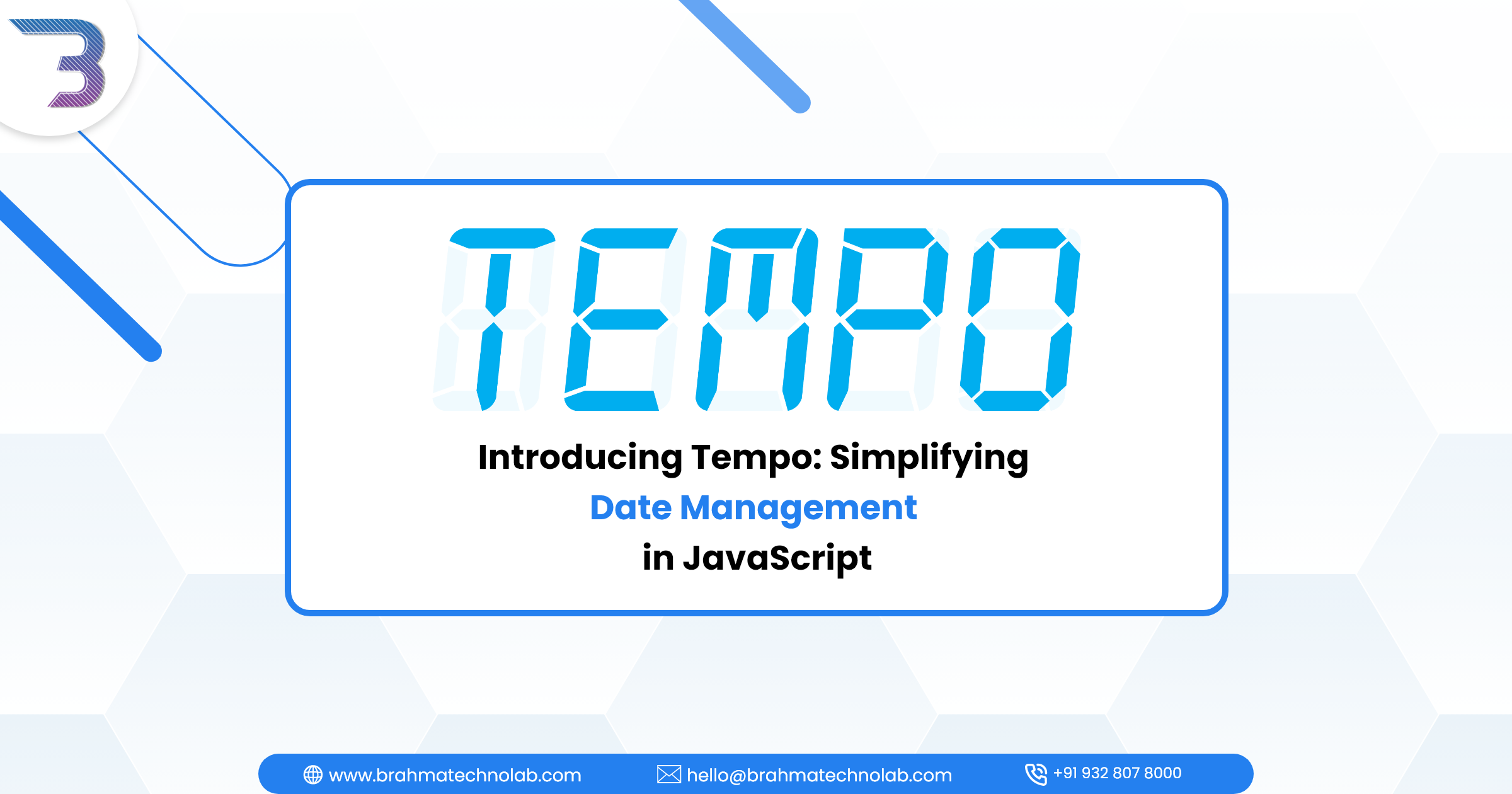Introducing Tempo: Simplifying Date Management in JavaScript